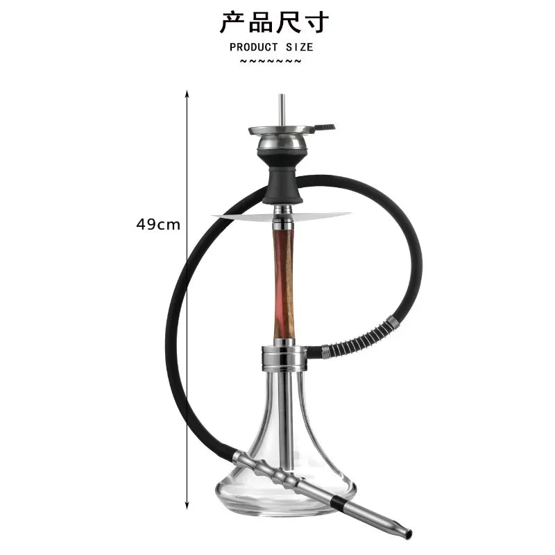 Arabian Shisha 8-hole Outlet Aluminum Alloy Hookah Set Smoking Set