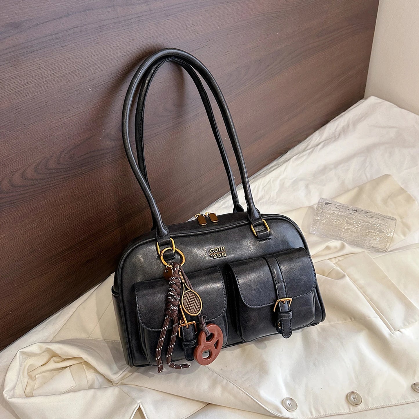 Ladies Large-Capacity Tote Bag Women Vintage Retro Chic Handbags Girl Shopping Shoulder Bag Women's Purses Top Handle Bags