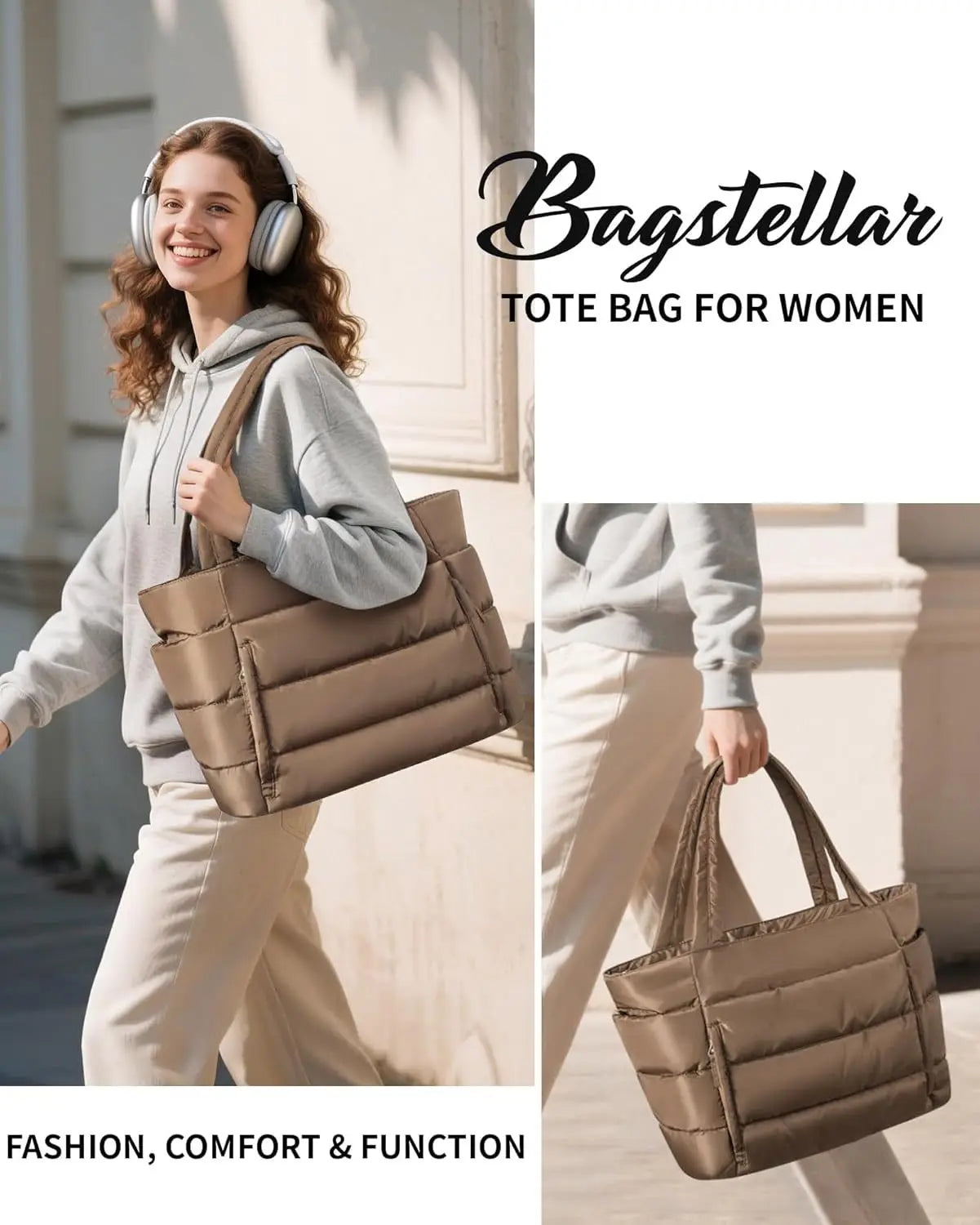 Women Tote bag large-capacity shoulder bag multi-functional travel toiletry makeup bag
