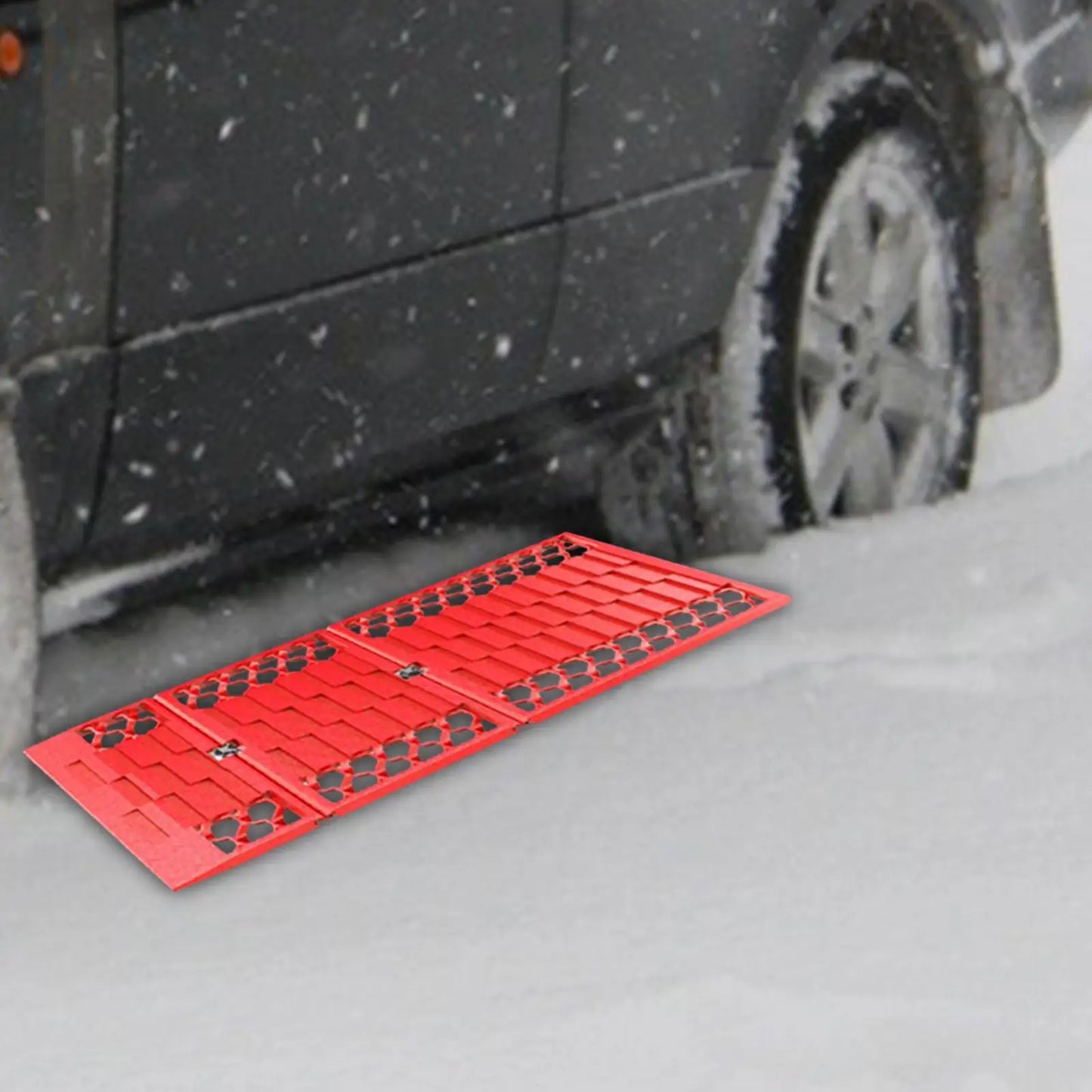 2x Traction Boards Snow Escape Devices track Pad Roll Nonslip Plate Heavy Duty off roading traction track for Pickups