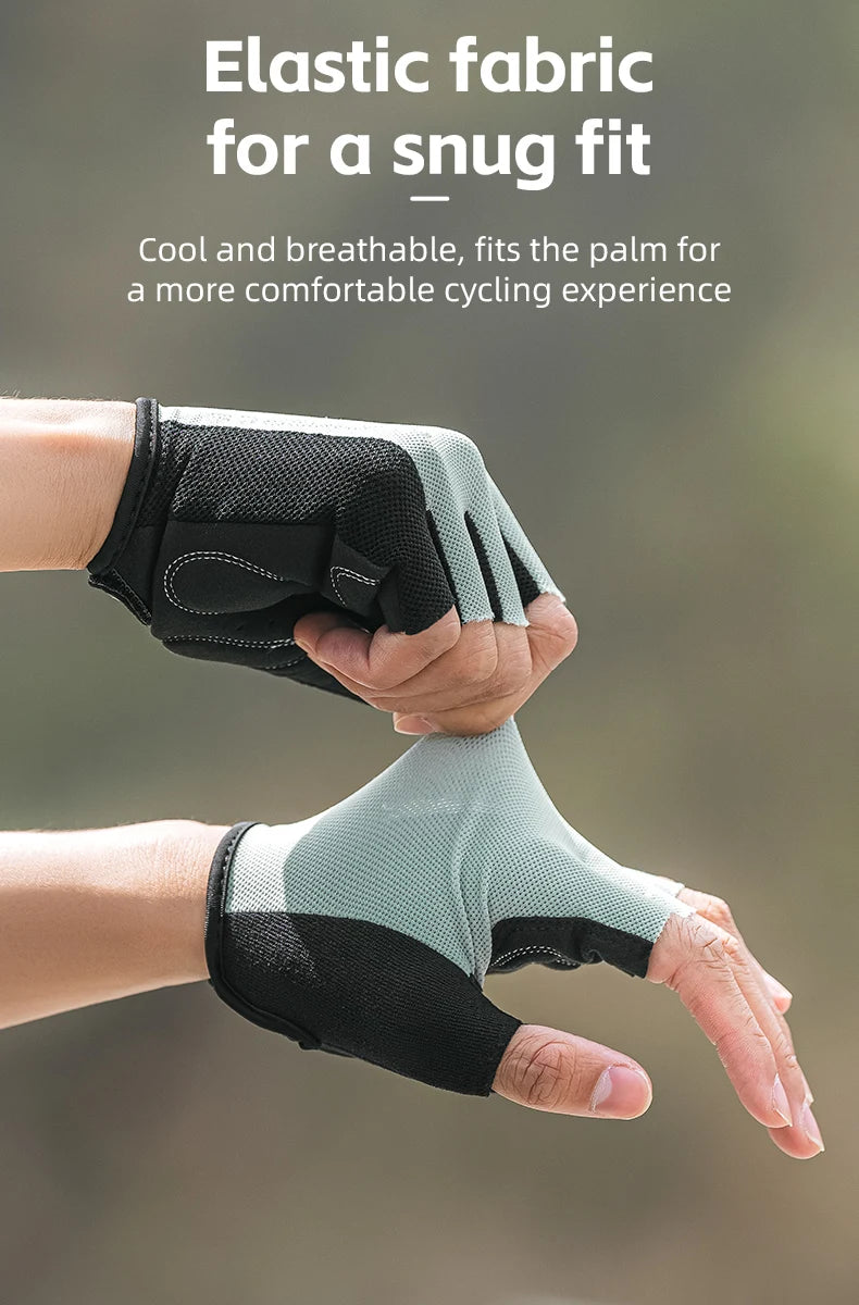 ROCKBROS Cycling gloves breathable half finger gloves racing bike gloves anti slip mountain bike gloves cycling equipment gloves