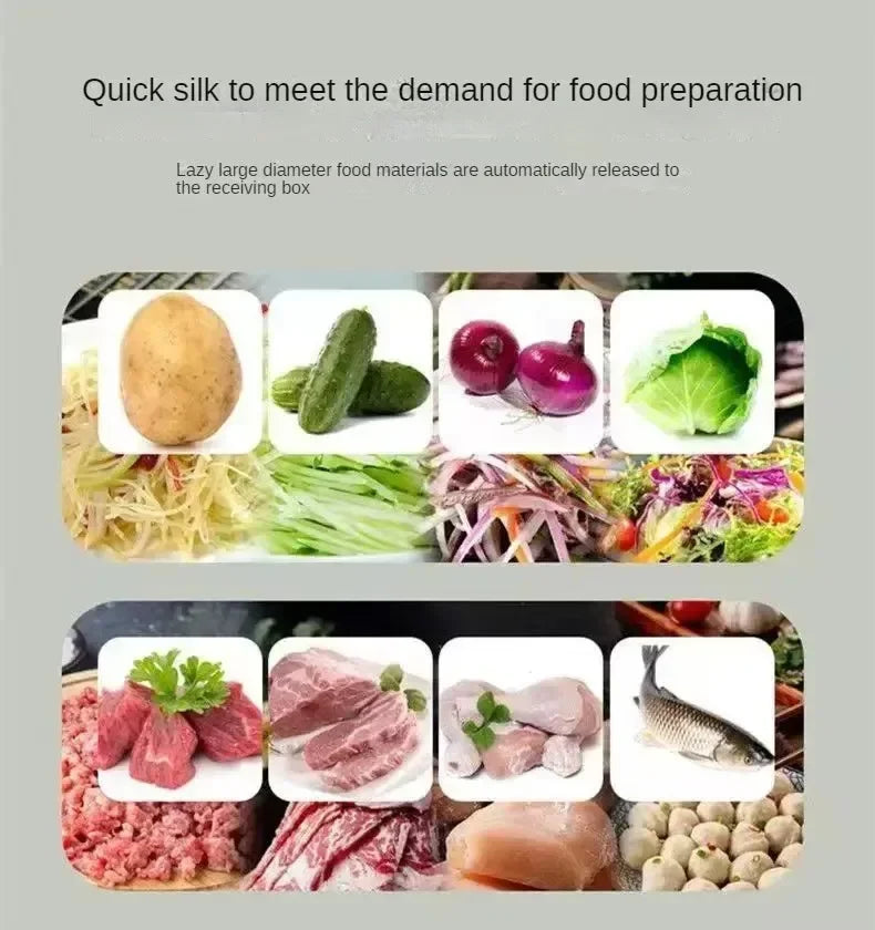 Vegetable Cutter Commercial High Power Family Party Multifunctional Automatic Dicing Slicing Shredding Chopp Vegetable