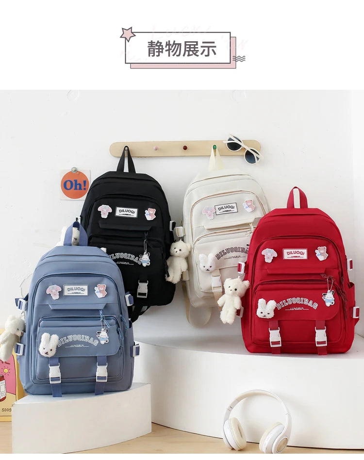 Backpacks Tuition Bag Pencil Case Crossbody Bag High Capacity School Bags 2024 Hot Sale for Girls and Boys Mochilas Escolares