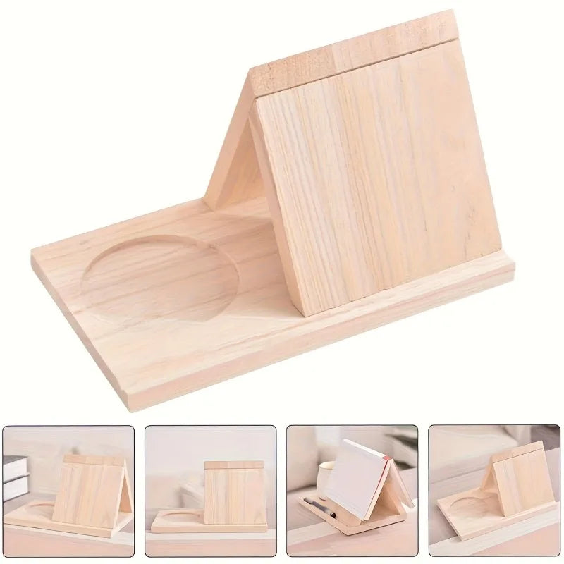 Duty Upgraded Triangular Bookshelf Thickened Wood-Freestanding Low-Profile Short Bookcase Suitable for Office,Desk Organization