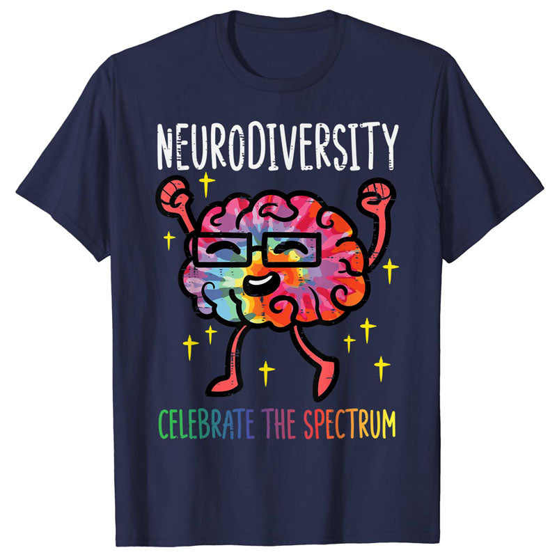 Neurodiversity Brain Autism Awareness ASD ADHD Men Women Kid T-Shirt Cute Graphic Tee Y2k Top Lovely Gifts Short Sleeve Outfits
