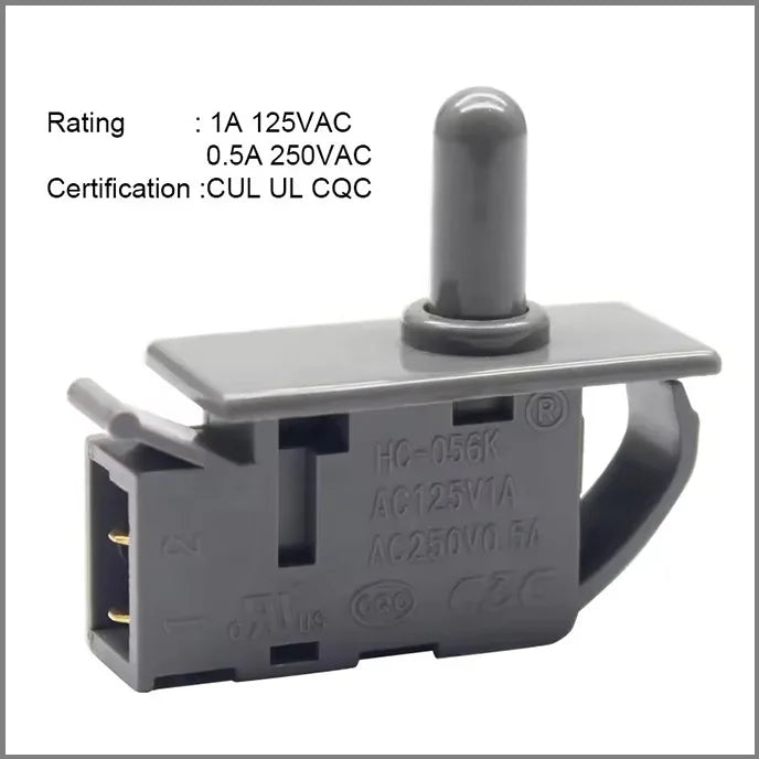 Refrigerator Spare Parts Door Light Control Normally Closing Push Button Switch Refrigerator Door Freezer Door Switch