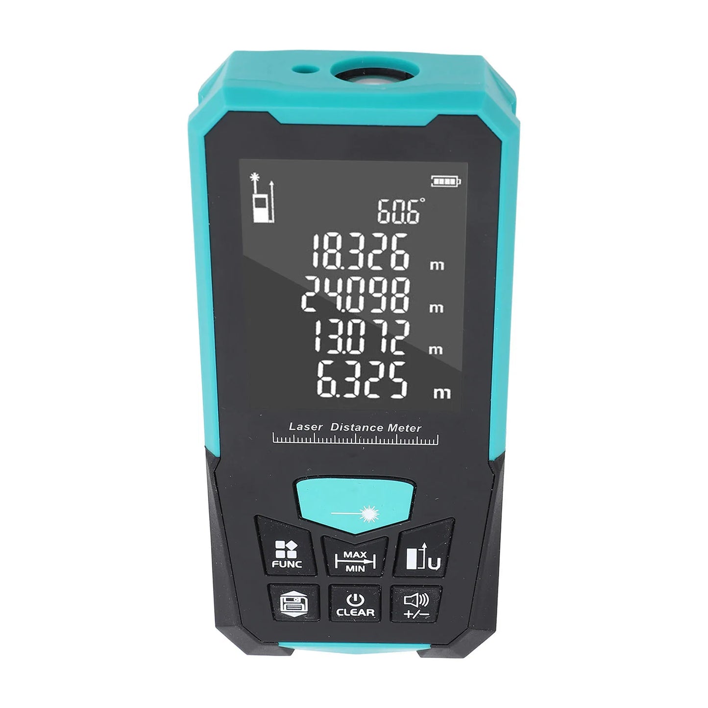 Distance Measure Large Backlit Display Meter 50M Compact Measurement Tool Device USB Rechargeable Voice Broadcast Distance Meter