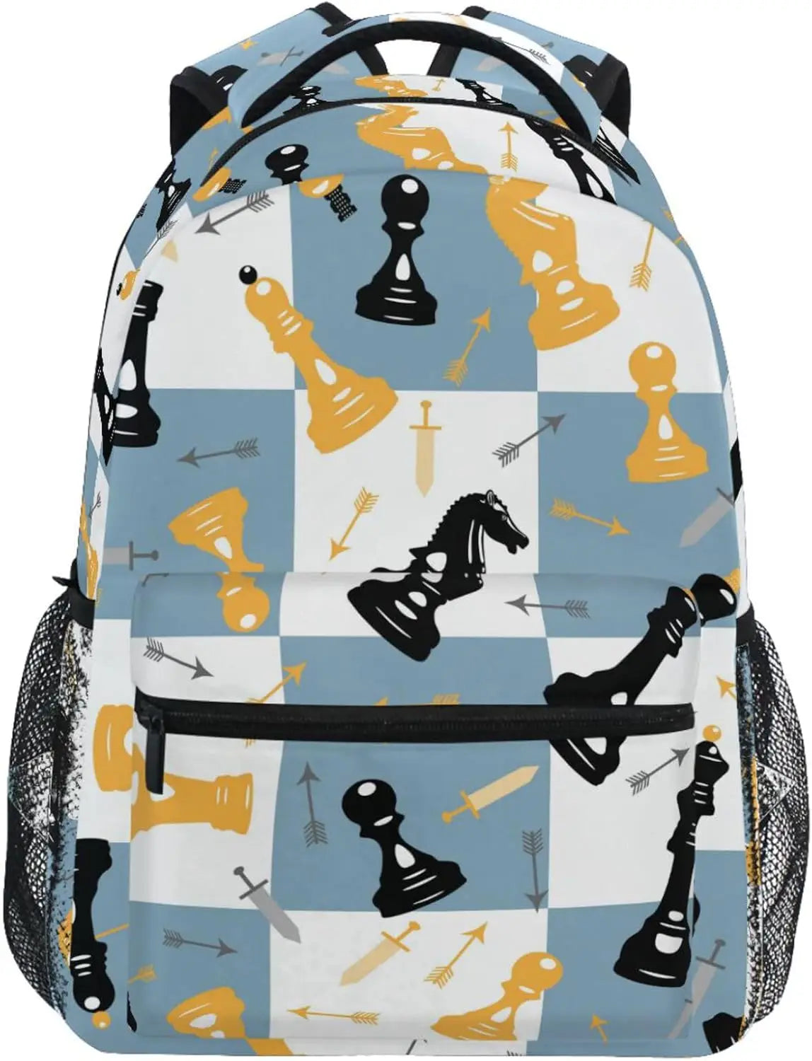 School Start Best Seller! Blue Leopard Print Backpack, Trendy Animal Pattern, Stylish Bag for Bold Style Fans