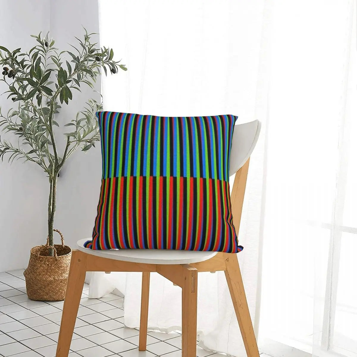 Soft Maiquetia Venezuela Cruz Diez Pillowcase Cushion Comfort Throw Pillow Sofa Decorative Cushions Used for Home Living Room