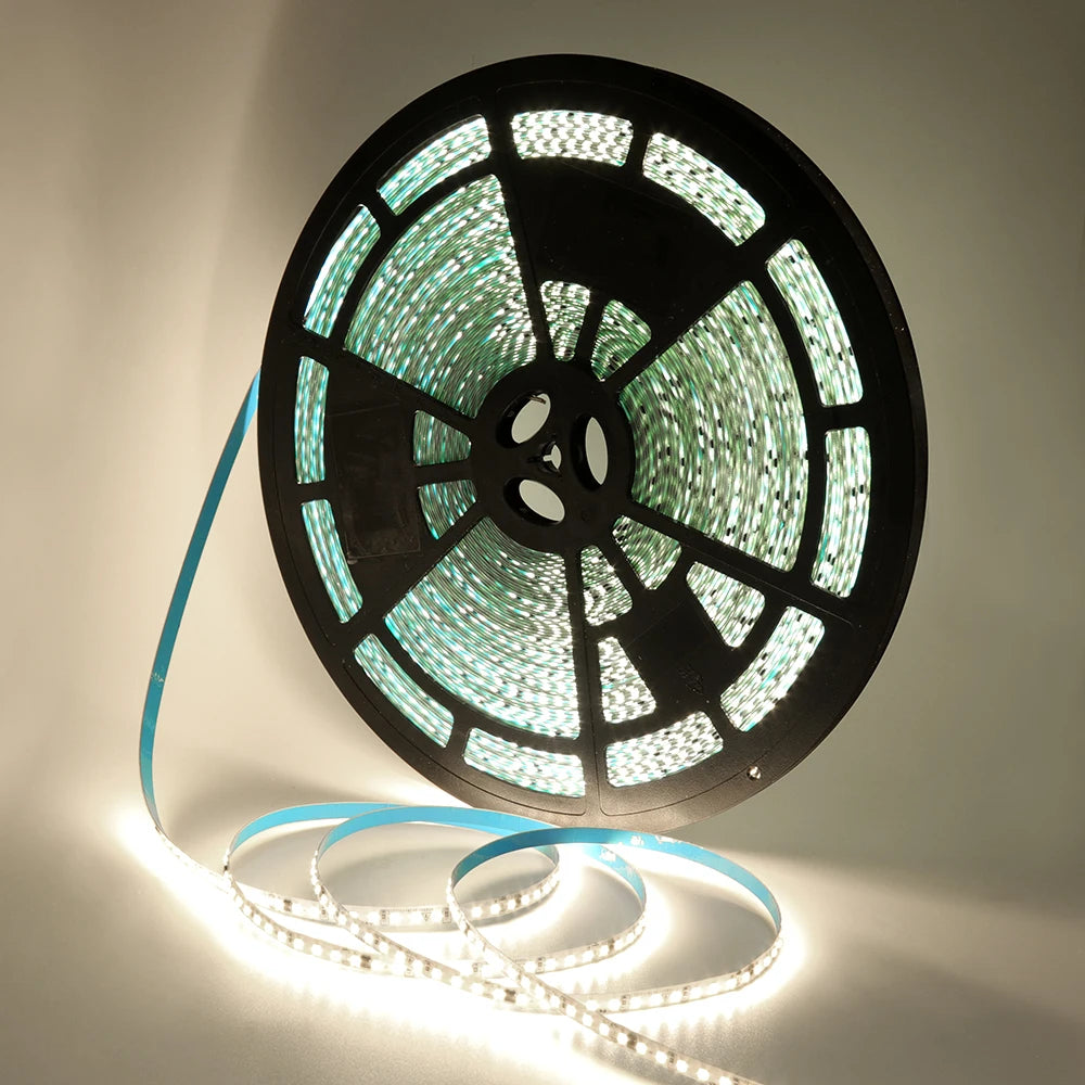 Adhesive Led Light Strip 10M 50M AC 220V 2835 120LEDs/m tiras de luces led Waterproof Ribbon Home Decor 3000K 4000K 6000K