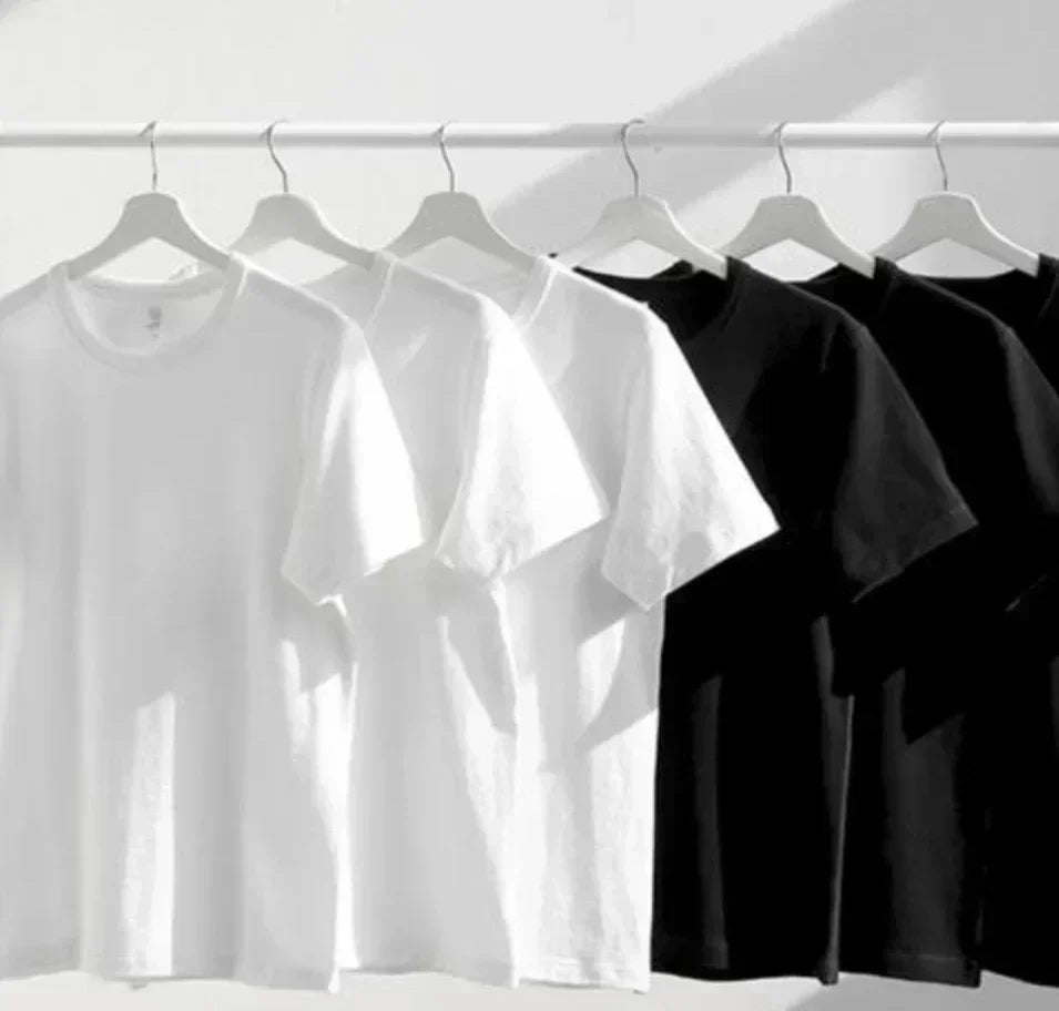 Men Cotton T-Shirt Unisex Crew Neck Trend Printed T-Shirt - Soft 100% Cotton Fabric American Hip Hop Street Comfort Short Sleeve