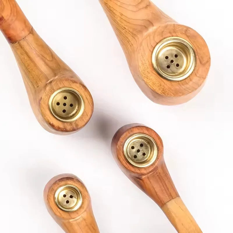 Solid Wood Smoking Pipe Classic Smoking High Quality Wood Tobacco Pipe Smoke Smoking Accessories