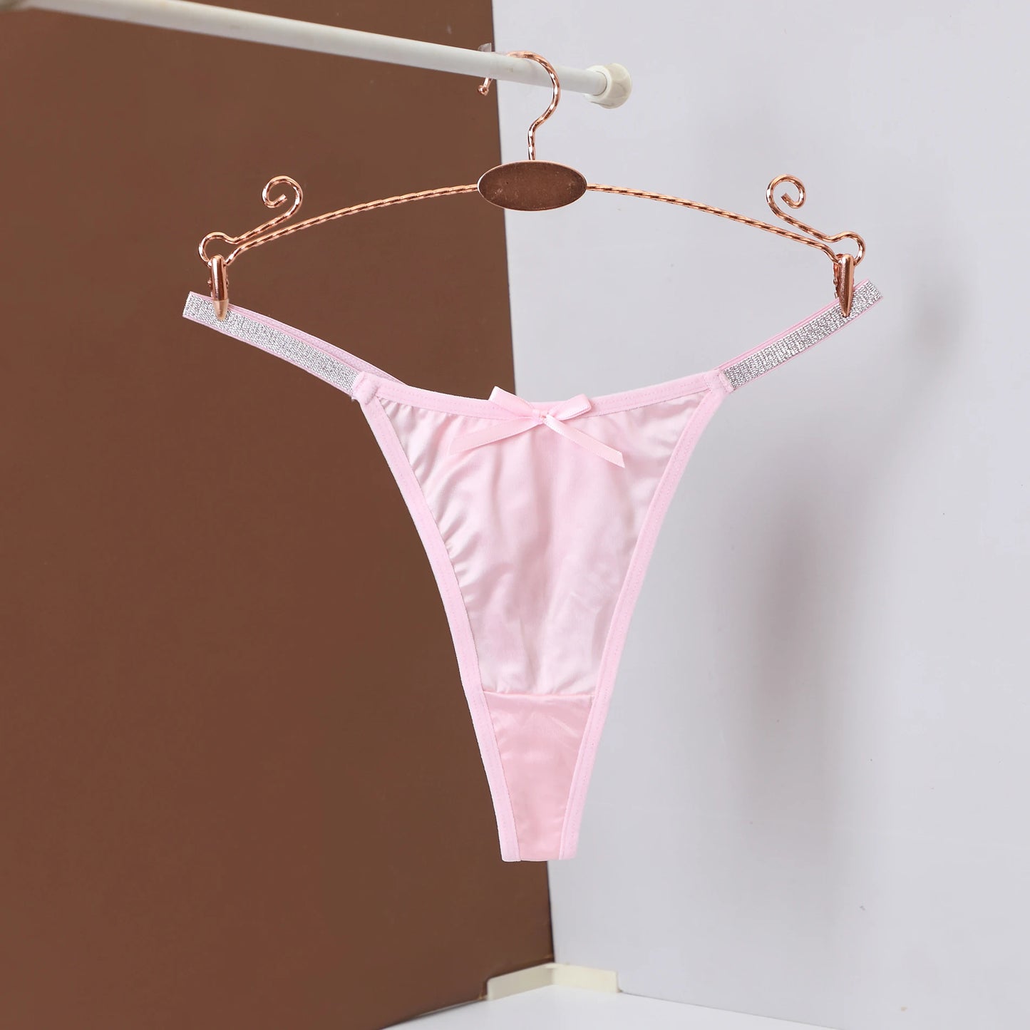 Thong Briefs for Women Soft Comfortable Solid Color Sexy Underpants with Thin Belt Female Lingerie Women's Thong