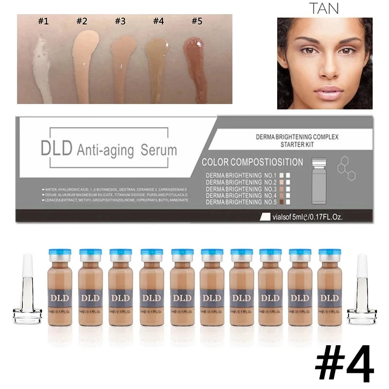 Korea 5ml Face BB Cream Glow Ampoule Starter Kit Peptide Lightweight Foundation Brightening Moisturize Sun Protection Skin Care