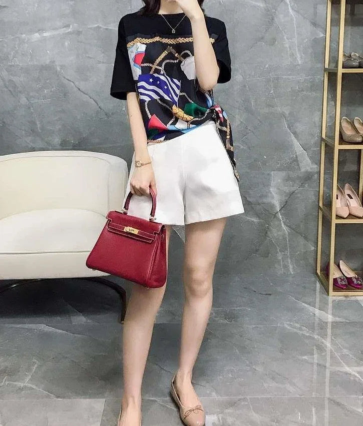 Tops Woman Short Sleeve Cotton Summer Outfit T Shirt for Women Baggy 2025 High Quality Korean Reviews Clothes Clearance Y2k Many