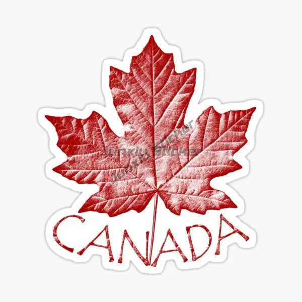 Canada Flag Map Maple Leaves Creative PVC Sticker for Decorate Car Bicycle Motorcycle Window Fridge Wall Decal Accessorie