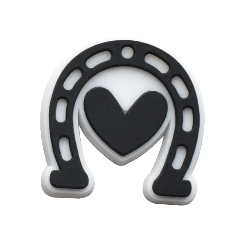 Horse Racing Shoe Charms for Crocs Sandals Women Clogs Pins Shoe Decorations Accessory Men Badges Girls Kids Shoes Accessories