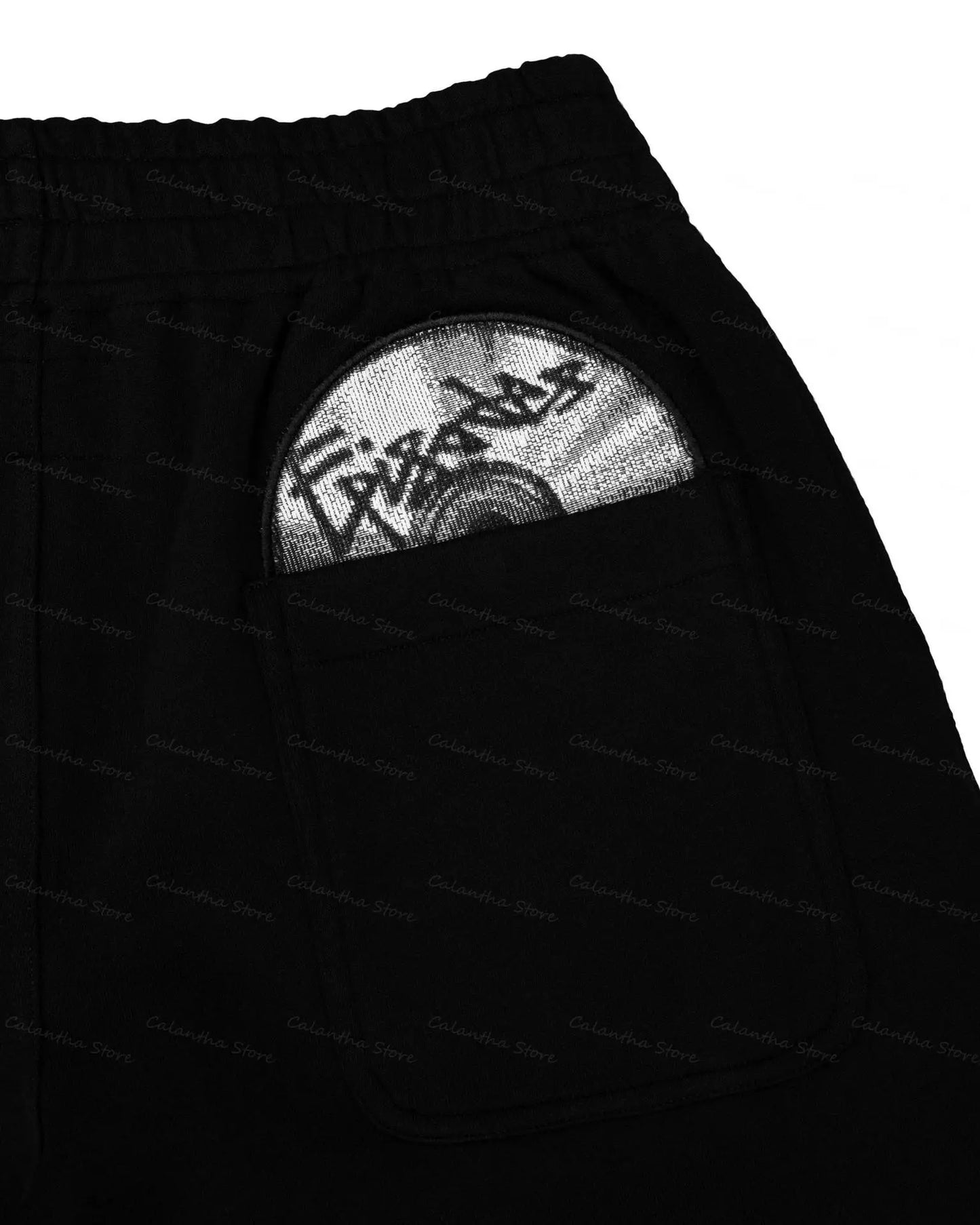fashion trend embroidered casual pants men high street fashion design comfortable sweatpants loose and versatile jogging pants
