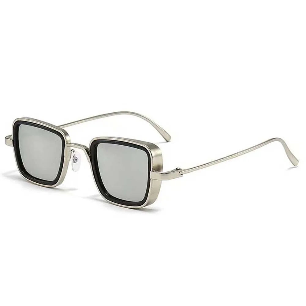 Lightweight Retro Square Sunnies Gradient Sunshade Eyewear Unisex Polarizing Lens Sunglasses Alloy Indian Style Anti-UV Glasses