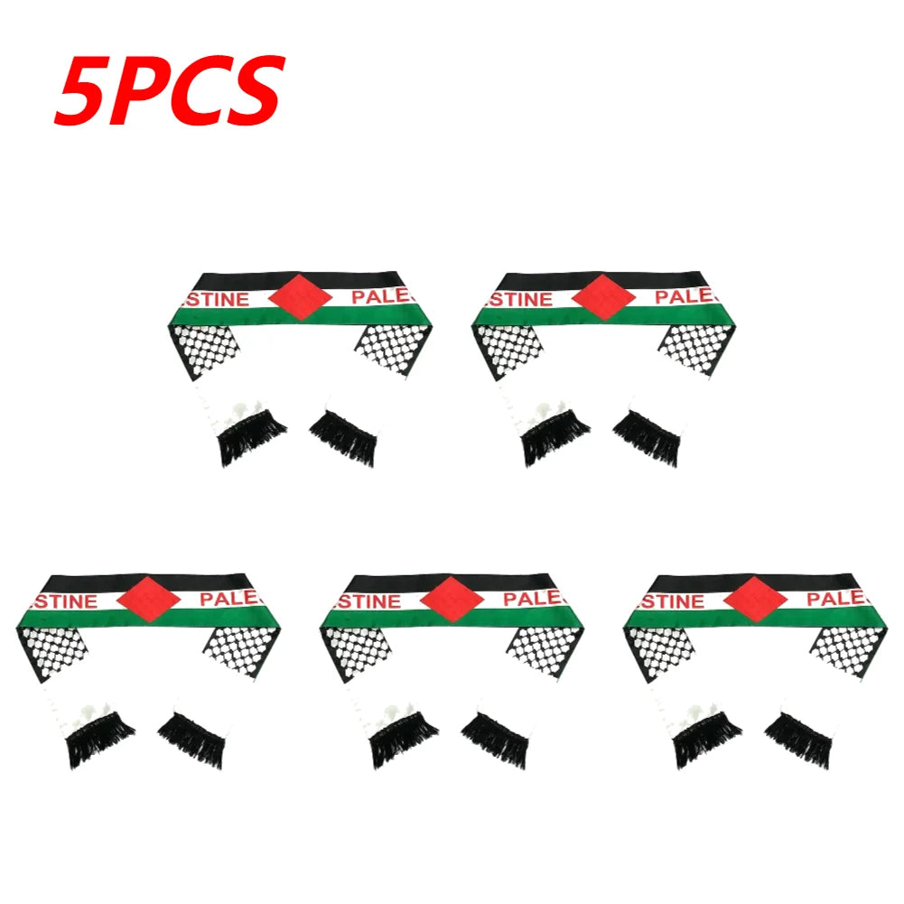 30-1PC Palestine Shawl Flag Scarf Palestine Scarf Printing Satin Palestinian Flag Scarf Palestinian National Day Scarves