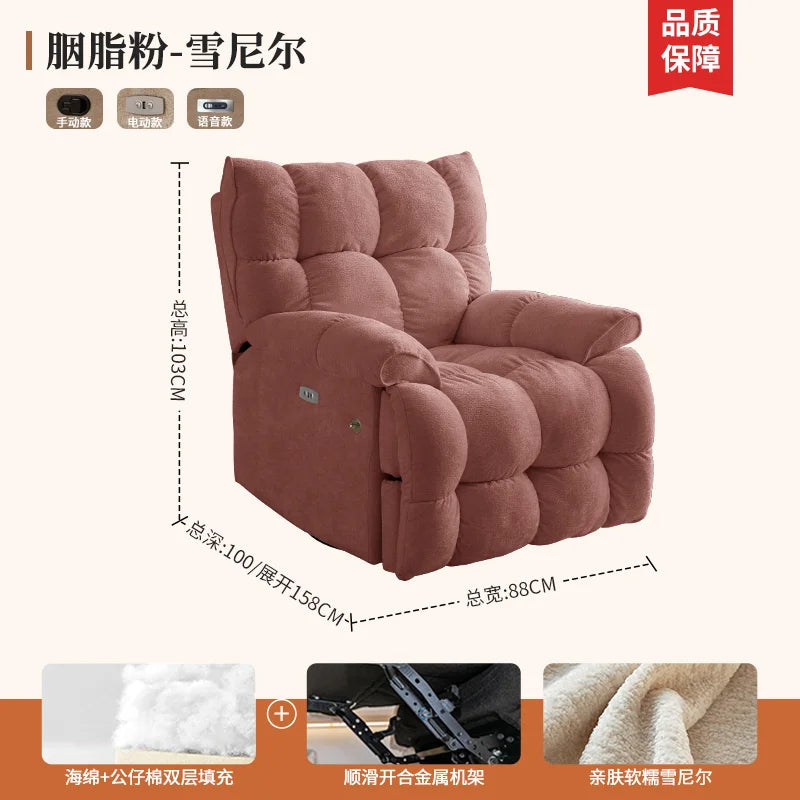 Recliner Europe Living Room Sofas Comfortable Adults Minimalist Design Sofa Cinema Lounge Muebles Para Habitacion Furnitures