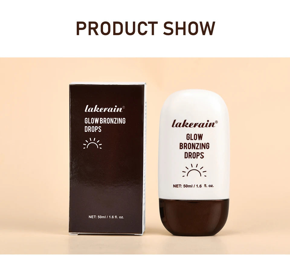 Lakerain Glow Bronzing Drops Face Peptide Serums Liquid Bronzer Cream Hydrating Makeup For An Everyday Radiant Glow Summer Glow