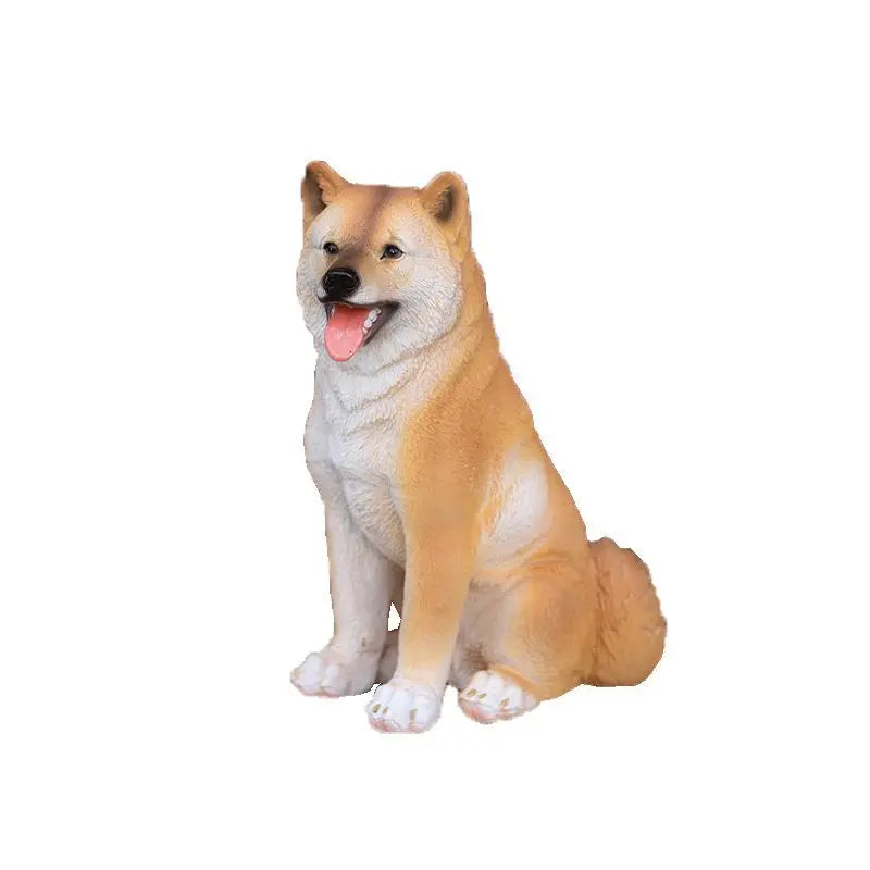 Simulated Pet Puppy Model Resin Sculpture Ornaments Garden Courtyard Lawn Figurines Decoration Home Cute Dog Statue Accessories