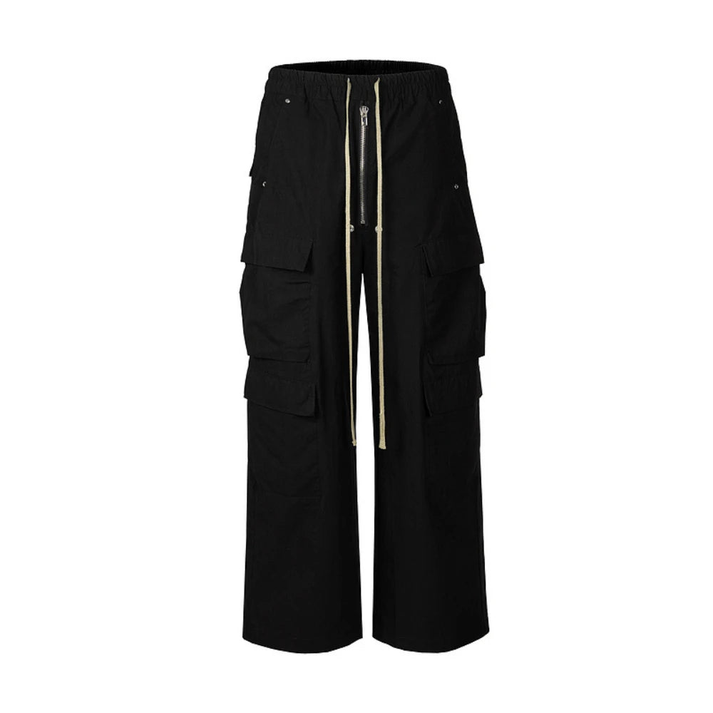 Owen Seak Men Cargo Pants Casual Loose Gothic Men's Trousers Autumn High Street Black Long Pant Size XL