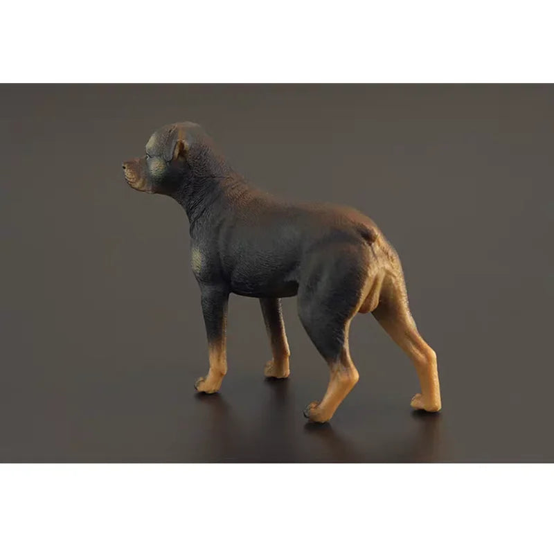 Simulated Rottweiler dog model pet dog desktop decoration puppy home ornament