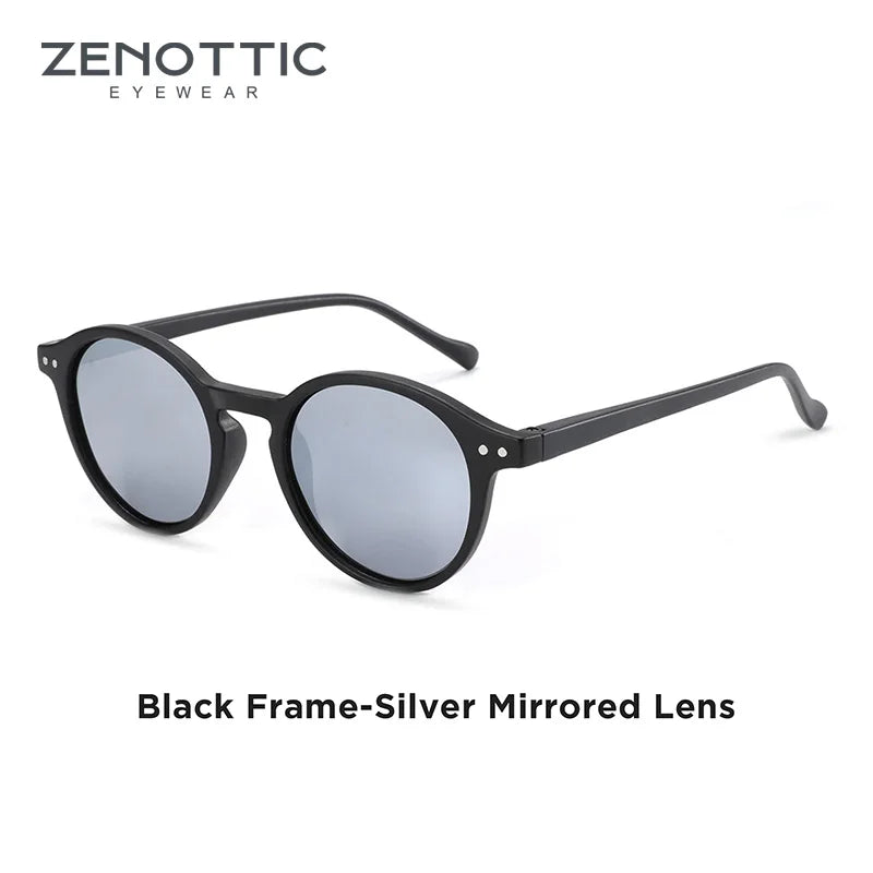 ZENOTTIC Retro Polarized Sunglasses 2023 2024 Men Women Vintage Small Round Frame Sun Glasses Polarized Lens UV400 Goggles Shade