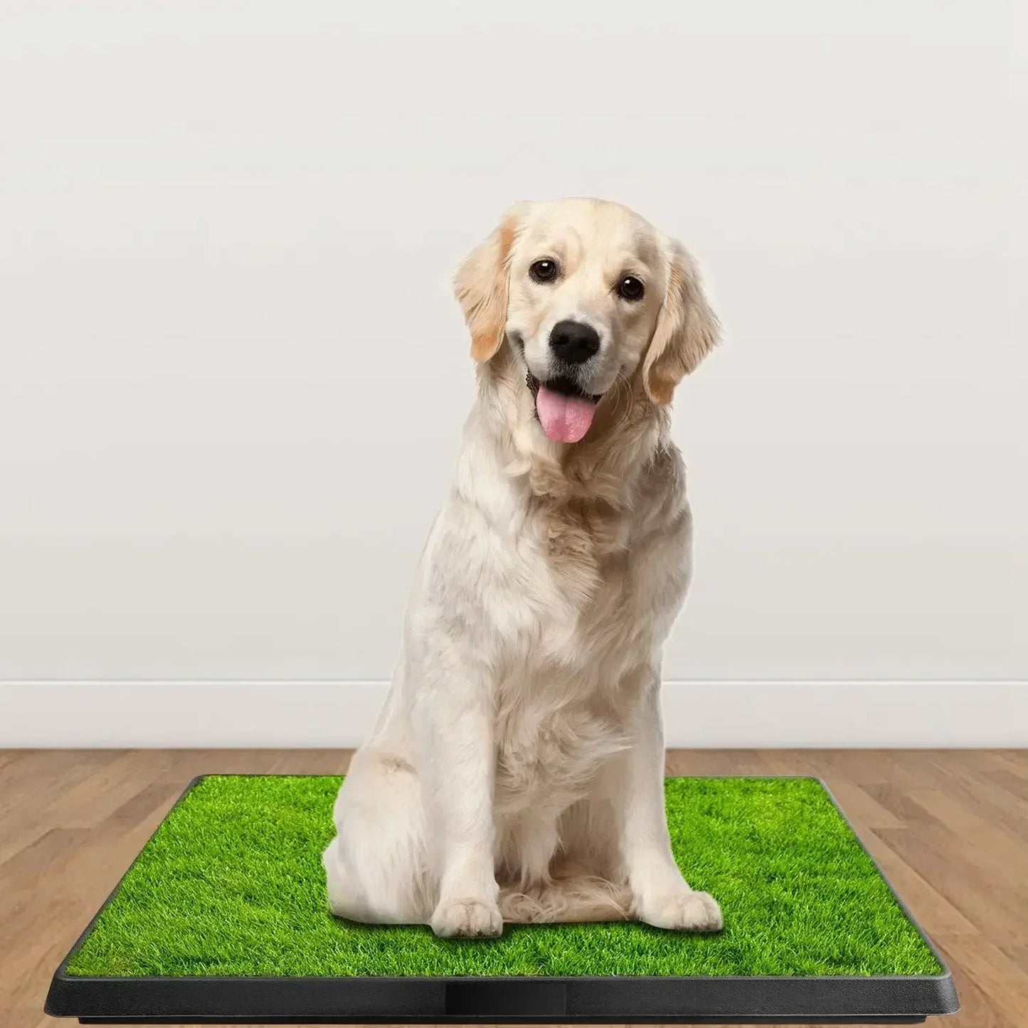 Pet Dog Toilet Portable Dog Potty Pan Anti-Splash 3 Layer Synthetic Grass Mesh Tray Toilet Puppy Kitten Urine Cleaning Tool