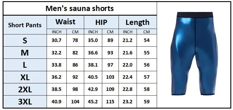 Sweat Pants Men's High Waist Waist Abdominal Pants Fitness Pants Running Sports Heat Gathering Sweat Pants Shorts Sweat Pants
