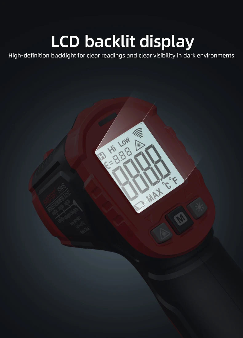 Digital Infrared Thermometer -50~600℃ IR Laser termometro Pyrometer Gun Non-Contact Laser Temperature Meter gauge Tools