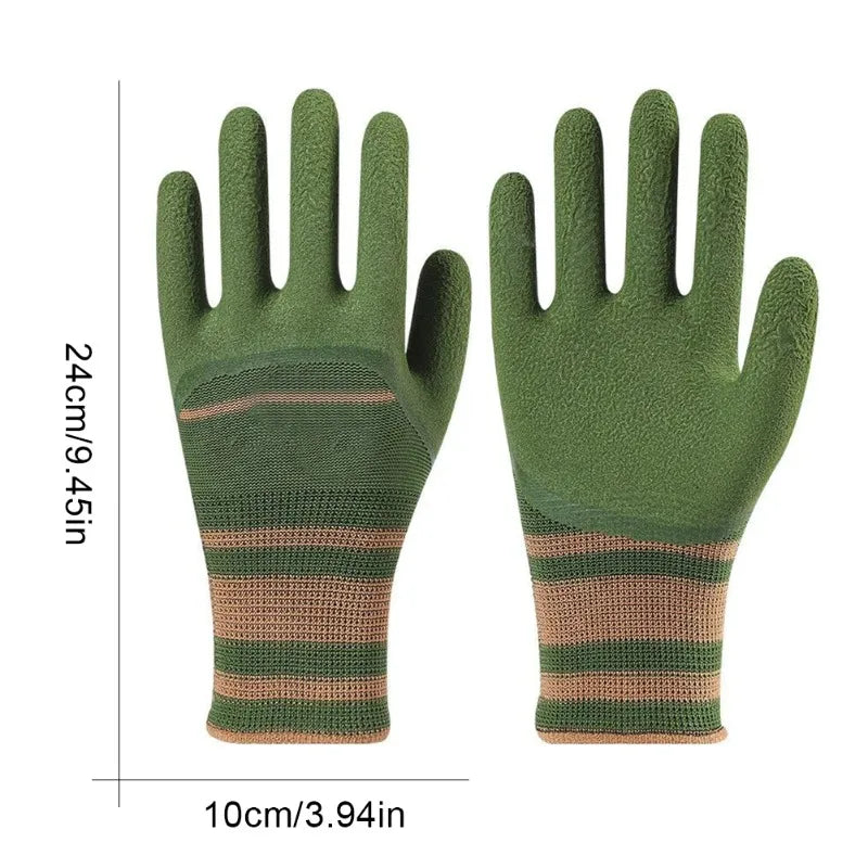 4 Pair Gardening Gloves Soft Breathable Wear Resistant Non Slip Stab Proof Working Gloves Unisex Planting Protective Tool Gloves