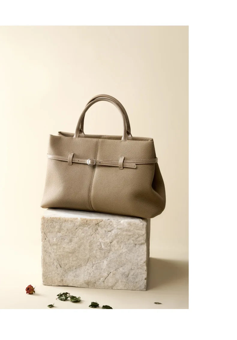 Women's Bags 2025 Genuine Leather Large Capacity Office Commuting Designer Inspired Tote Shoulder Bag Luxury Handbags for Women