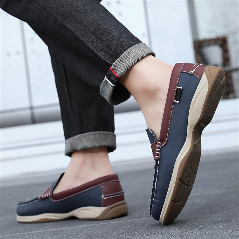 Men's Business Casual Loafers Shoes for Office Travel And Vacation Durable Elegant TPR Outsole Formal Shoes