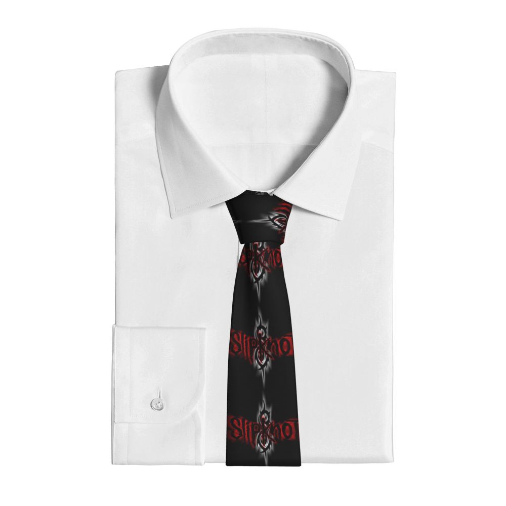 Slipknots Neckties Men's Customized Silk Heavy Metal Rock Music Gift Neck Tie for Office