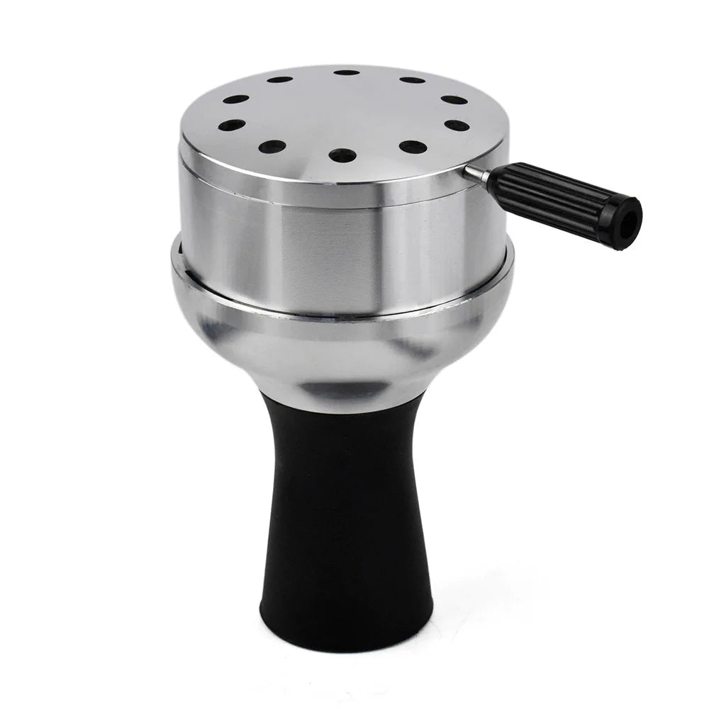 CRUSHER Arab Shisha Hookah Metal Bowl Set Charcoal Holder with Cover Heat Heat Management System Chicha for Smoking Accessories