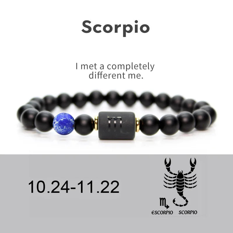 12 Star Signs Jewellery for Women Capricorn Cancer Leo Scorpio Gemini Sagittarius Aries Virgo Aquarius Bracelets Friendship Gift