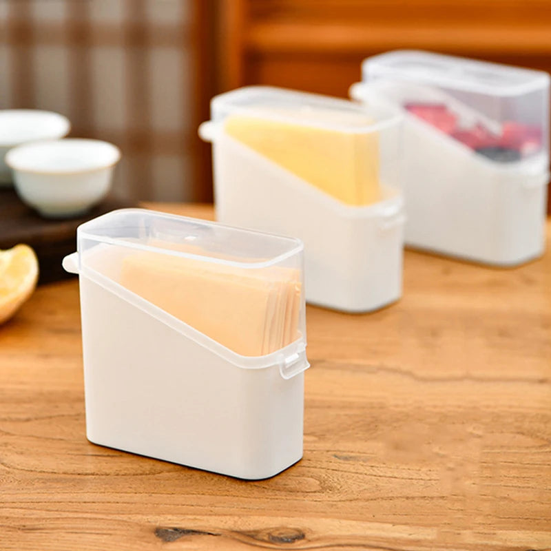 Cheese Keeper Case Airtight Food Storage Container With Lid Large Capacity Slice Cheese Holder Fridge Odor Transparent