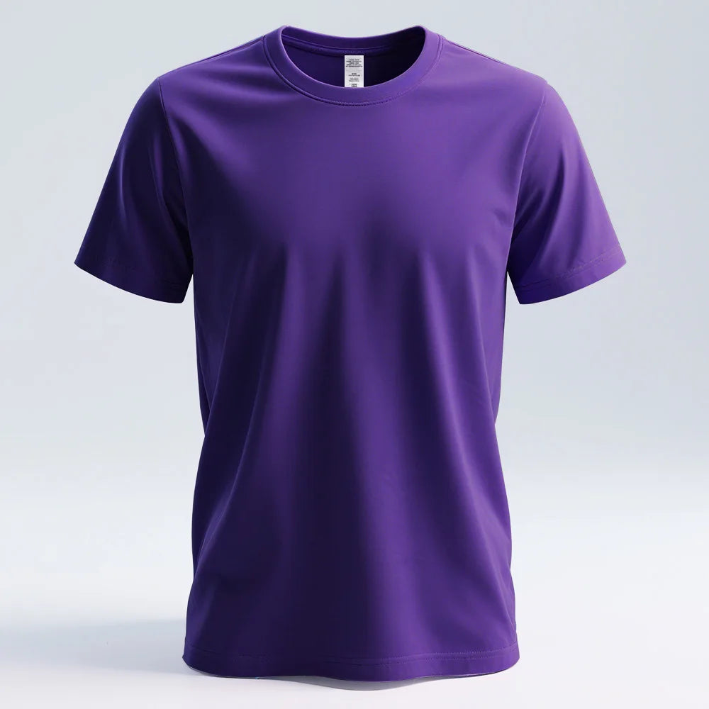 100% Pure Cotton Mens Tee Shirts High Qualty Man Round Neck Base T Shirts Summer Breathable Tops Oversized Unisex Basic T-shirt
