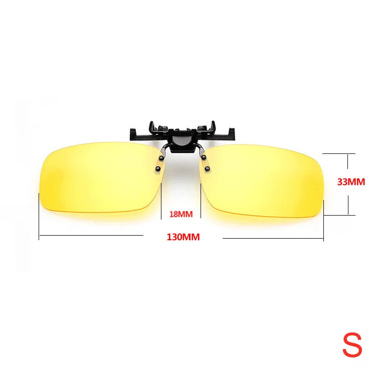 Fishing Polarized Pilot Flip Up Clip on Sunglasses Men Photochromic UV400 Women Driving Sun Glasses Color Change Night Vision