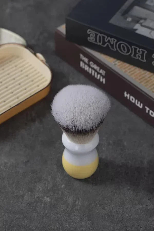 YAQI Naicha（Milk tea）Synthetic Hair Mens Wet Shaving Brush
