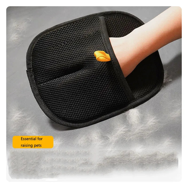 New pet hair removal tools reusable gloves, pet double-sided beauty gloves, carpet removal pet fur hair pet supplies