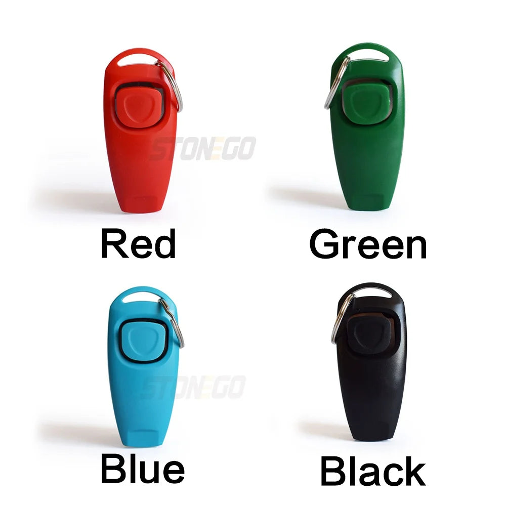 Pet Dog Whistle And Clicker Pet Multifunctional 2-in-1 Clicker Puppy Stop Barking Training Aid Clicker Portable Trainer
