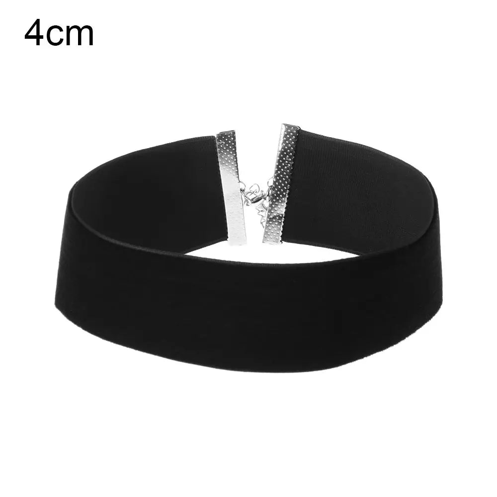 Adjustable Elegant Classic Vintage Velvet Choker Gothic Black Ribbon Necklace