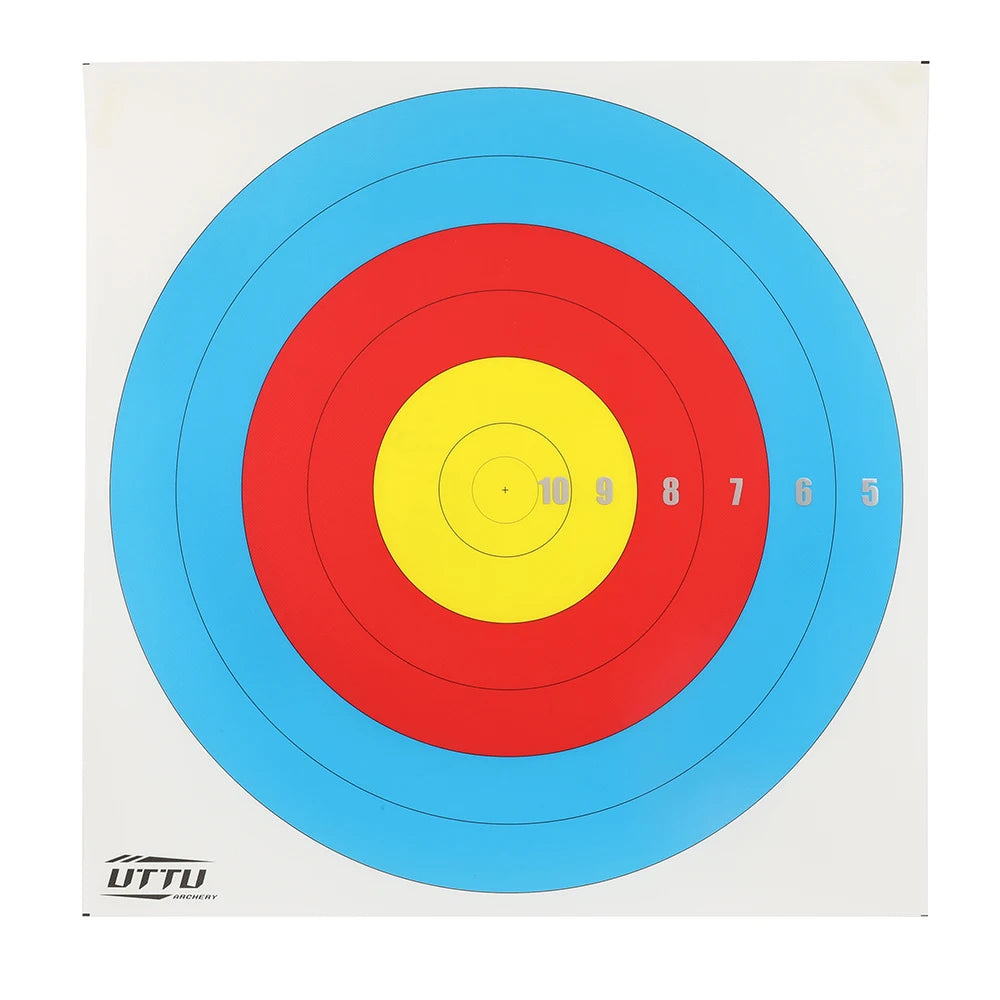 Archery Target Paper 10pcs Standard Competition Target for Recurve Compound Bow Hunting Shooting Practice Archery Accessories