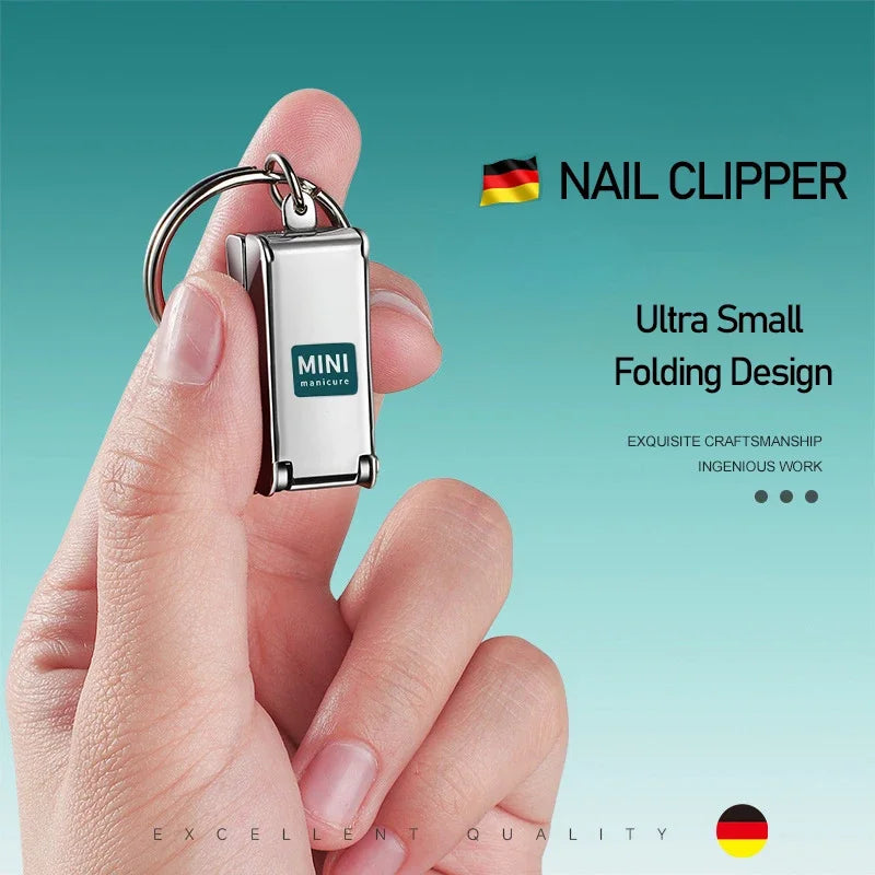 Nail Clippers Collapsible Portable Travel Fingernail Nail Scissors Cutter Stainless Steel Manicure Tools