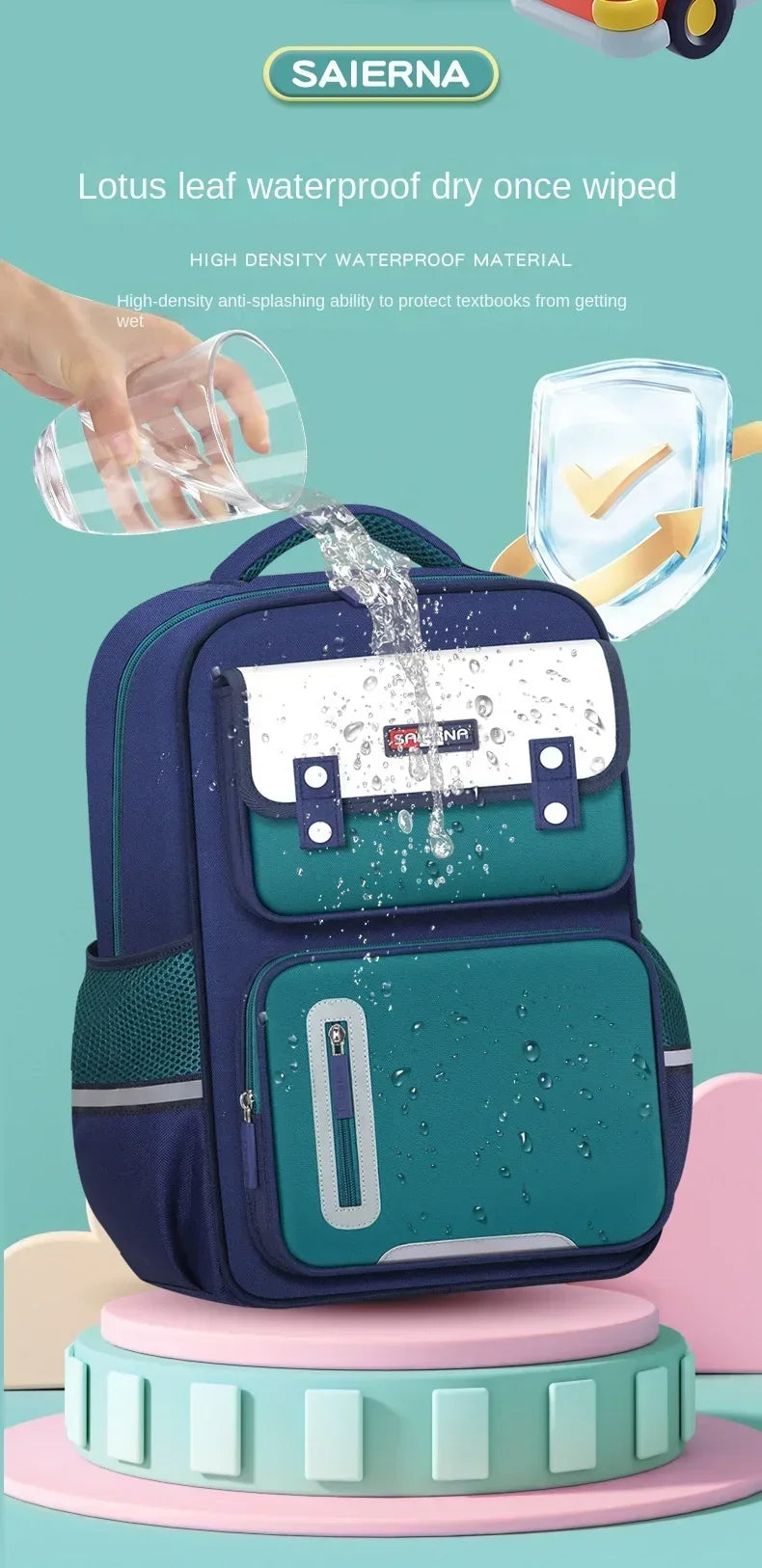 Childrens Schoolbag Fashion New Boys Girls Student Primary School Schoolbag Kids Waterproof Childrens Shoulder Bag Schoolbag