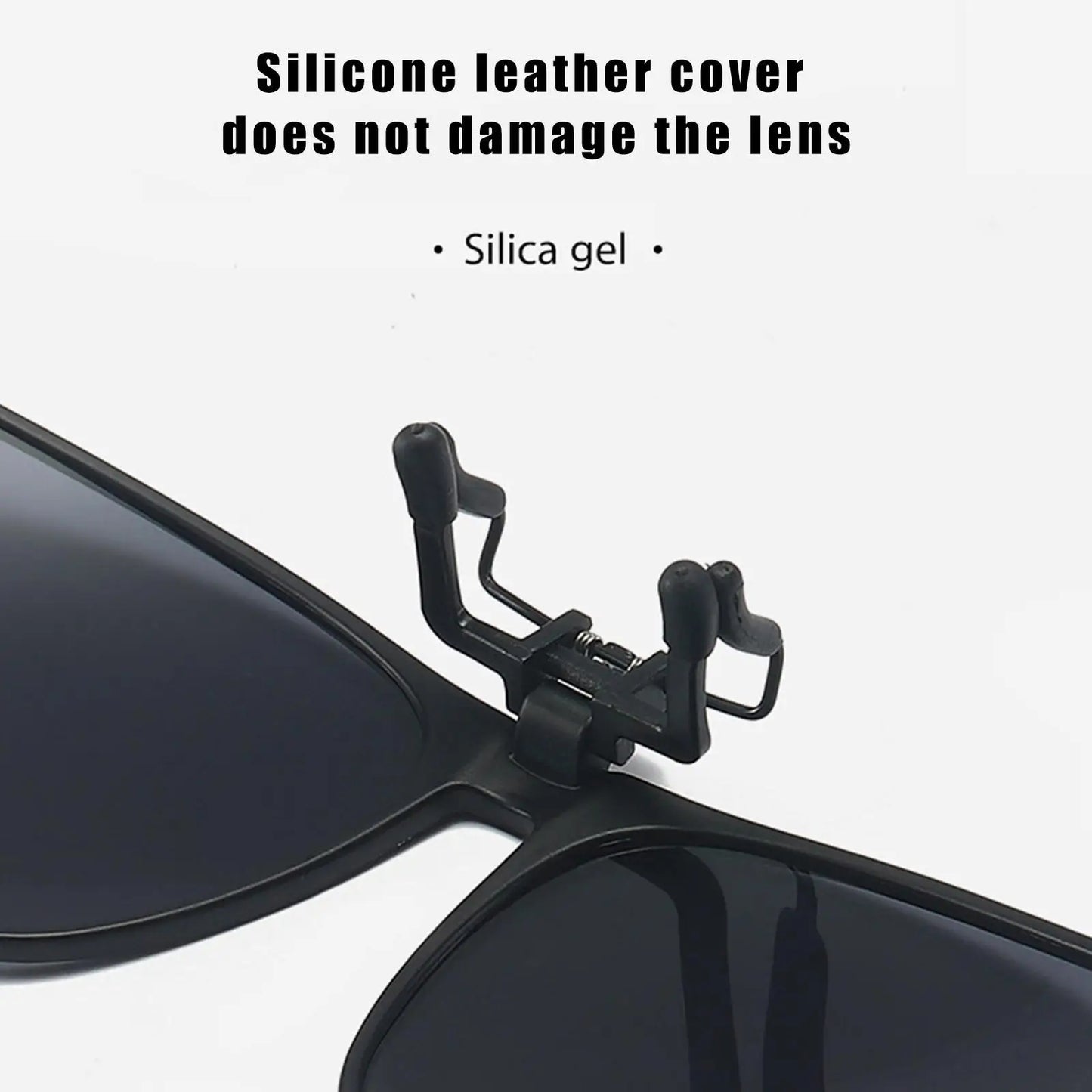 Polarized Clip On Sunglasses Men Women UV400 Anti Glare Sun Glasses for Driving Fishing Vintage Square Flip Up Glasses Eyewear